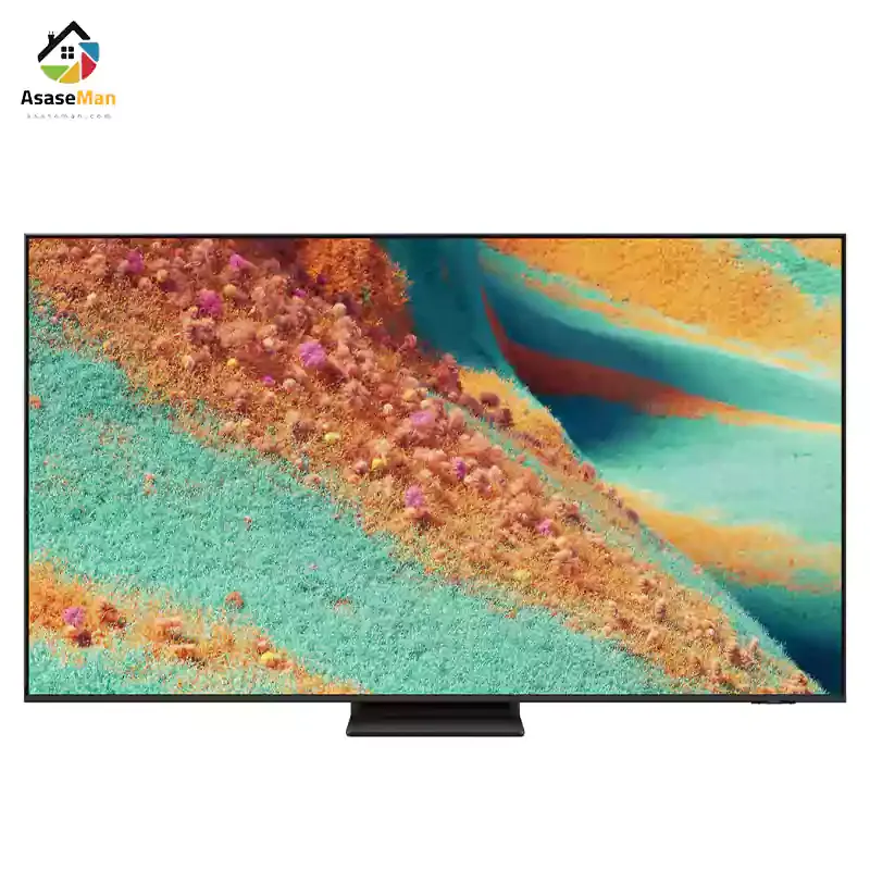 نمای کلی با پایه تلویزیون سامسونگ مدل QN85F مونتاژ مصر