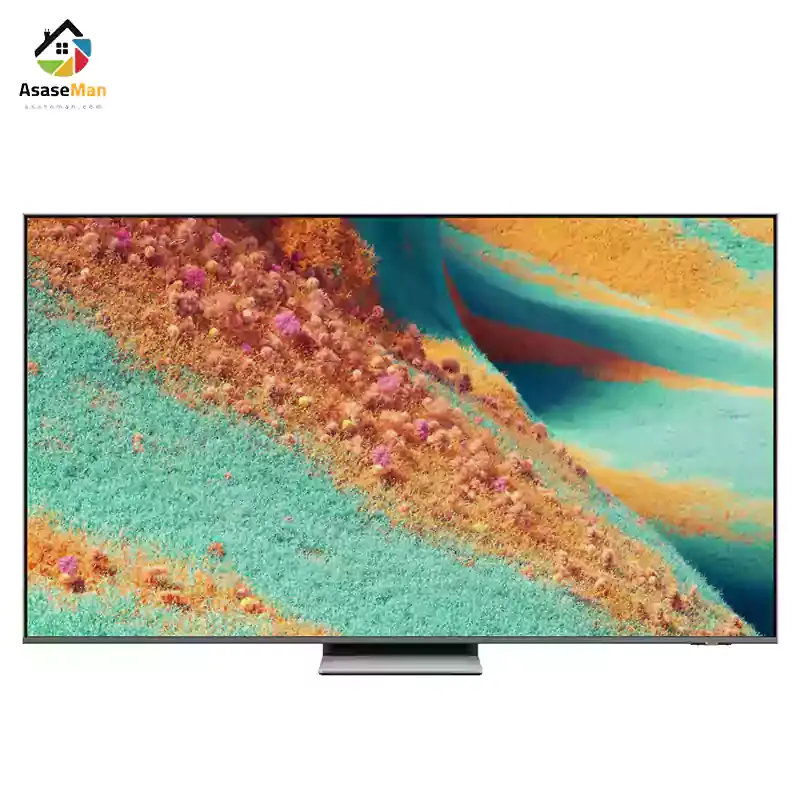 نمای کامل با پایه تلویزیون سامسونگ مدل QN85F مونتاژ مجارستان و اسلواکی
