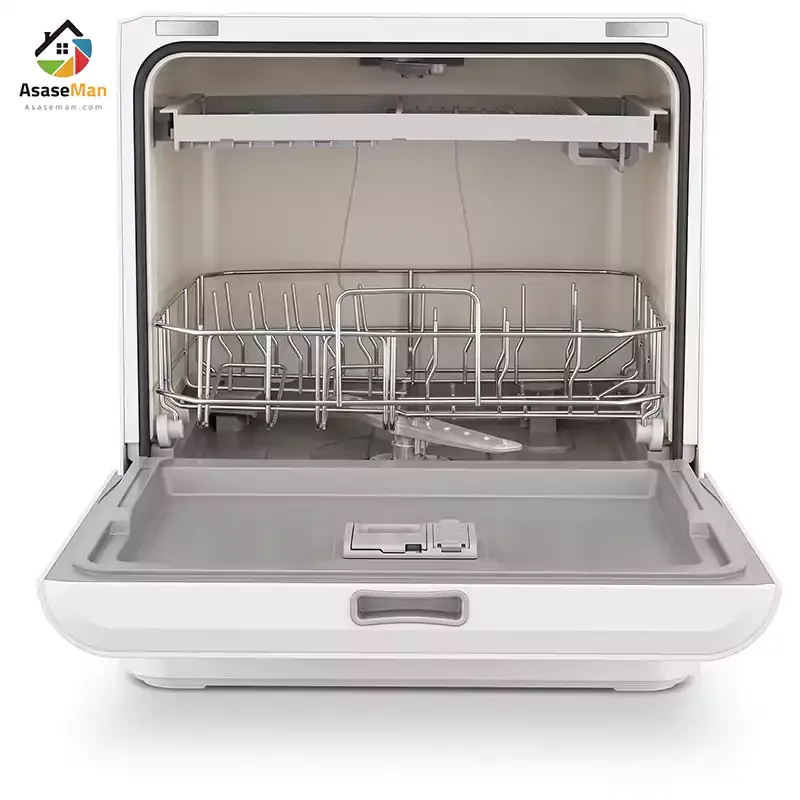 طراحی داخلی ماشین ظرفشویی رومیزی لونت مدل QLK-T08